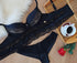 Brazilian Laced Cropped Mini Lingerie Set