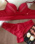 Brazilian Laced Cropped Mini Lingerie Set