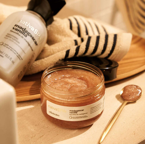 NATIVA SPA MADAGASCAR BAUNILHA SOOTHING SUGGAR ESFOLIANTE CORPORAL