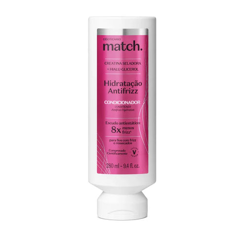 O Boticário Match Hydration Anti-frizz Conditioner 280ml