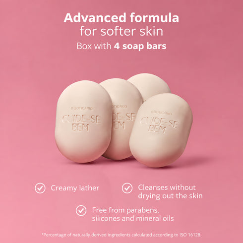 O Boticário Cuide-se Bem Deleite Bar Soap 4 x 80g