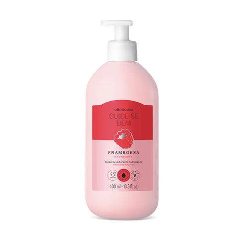 O Boticário Cuide-se Bem Feira Raspberry Moisturising Deodorant Lotion 400ml