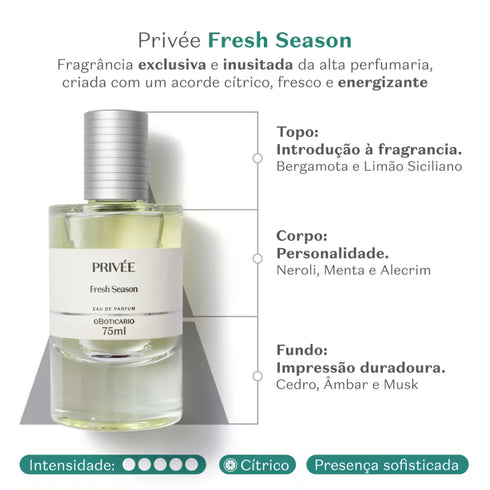 O Boticário Privée Fresh Season Eau de Parfum 75ml