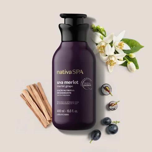 O Boticário Nativa Spa Merlot Grape Nutritive Body Lotion 400ml