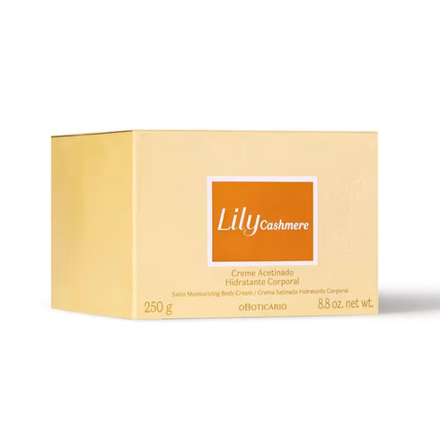 O Boticário Lily Cashmere Satin Moisturising Deodorant Body Cream 250g