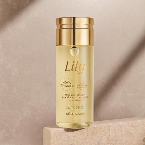 O Boticário Lily Gift Set - EDP 75ml - Satin Moisturiser 250g - Lily Perfumed Oil 150ml