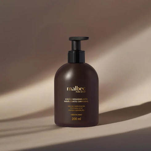 O Boticário Malbec Pure Gold Body Moisturising Deodorant Lotion 200ml