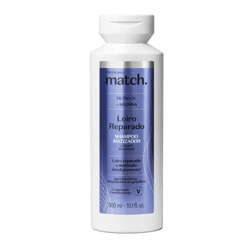 O Boticário Match Blonde Repairing Toning Shampoo 300ml