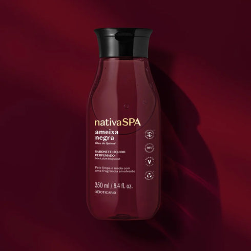 O Boticário Nativa SPA Black Plum Perfumed Liquid Soap 250ml