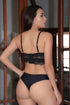 Brazilian Laced Cropped Mini Lingerie Set