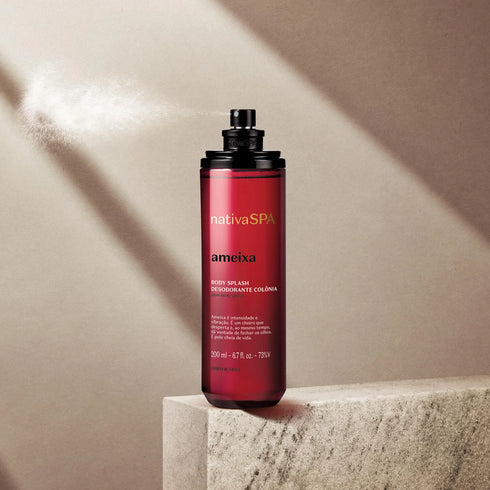 O Boticário Nativa Spa Deodorant Cologne Body Splash Plum 200ml