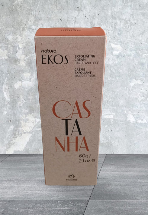 CREME ESFOLIANTE DE MÃOS E PÉS CASTANHA – EKOS – 60G