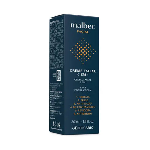 O Boticário Malbec 6-in-1 Anti-Ageing Facial Moisturiser 50ml