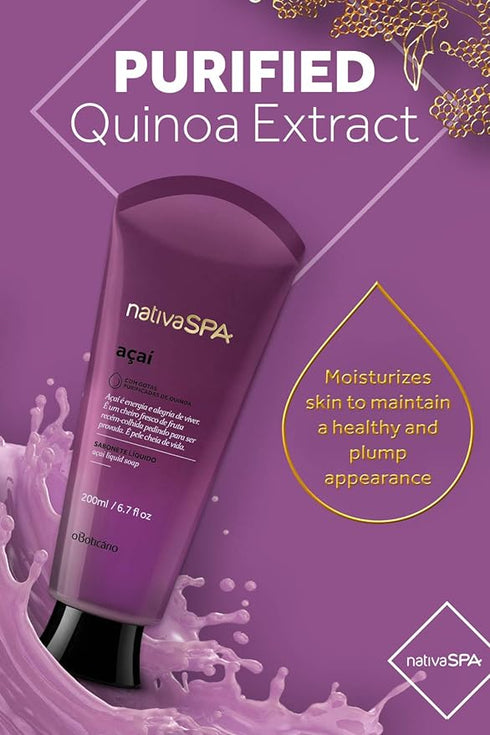 O Boticário Nativa SPA Açaí Body Liquid Soap, 200ml