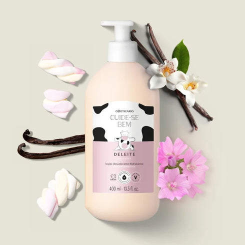 O Boticário Cuide-Se Bem De Leite Delight Moisturizing Body Lotion 400ml