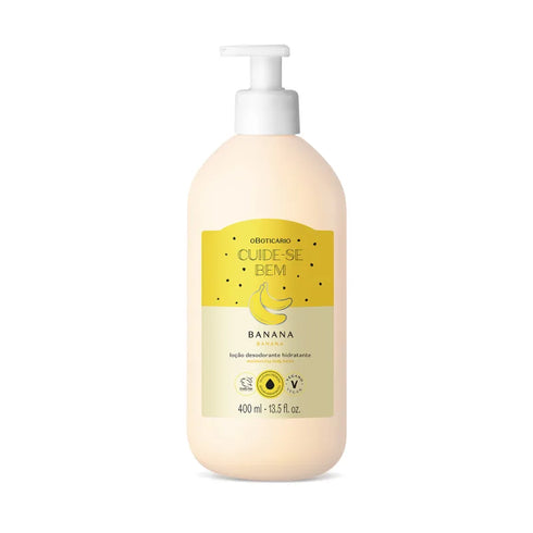 O Boticário Cuide-se Bem Feira Banana Moisturizing Deodorant Lotion 400ml