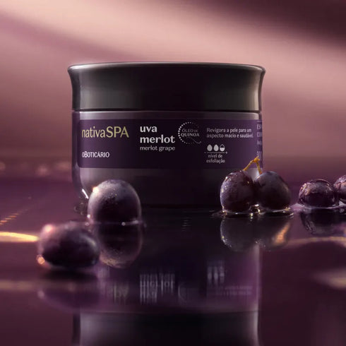 O Boticário Nativa Spa Merlot Grape Body Scrub 200g