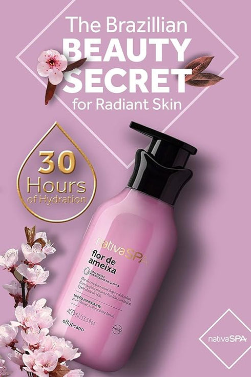 O Boticário Nativa Spa Plum Blossom Moisturizing Deodorant Lotion 400ml