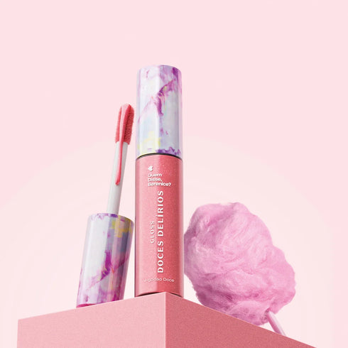 O Boticário Cuide-Se Bem Doces Delírios Algodão Doce Lip Gloss, 10ml