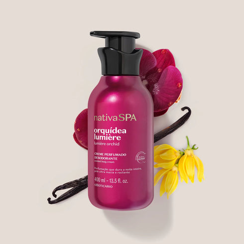 O Boticário Nativa Spa Orquídea Lumière Perfumed Body Cream 400ml