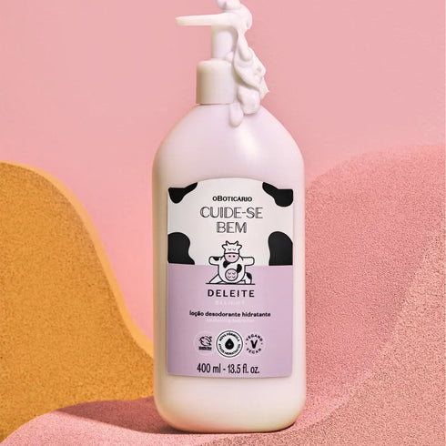 O Boticário Cuide-se Bem de Leite Gift Set - ( 400ml Lotion and 200 Body Splash)