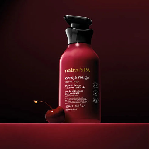 O Boticário Nativa SPA Cherry Rouge Velvety Body Lotion 400ml