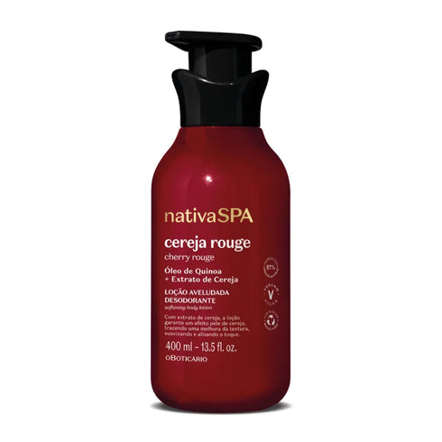 O Boticário Nativa SPA Cherry Rouge Velvety Body Lotion 400ml