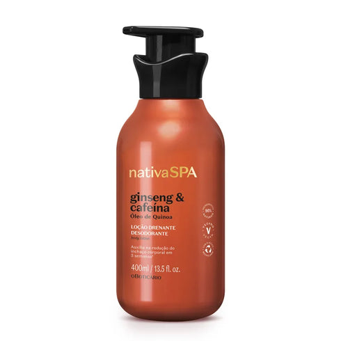 O Boticário Nativa SPA Ginseng and Caffeine Deodorant Body Draining Lotion 400ml