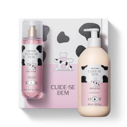 O Boticário Cuide-se Bem de Leite Gift Set - ( 400ml Lotion and 200 Body Splash)