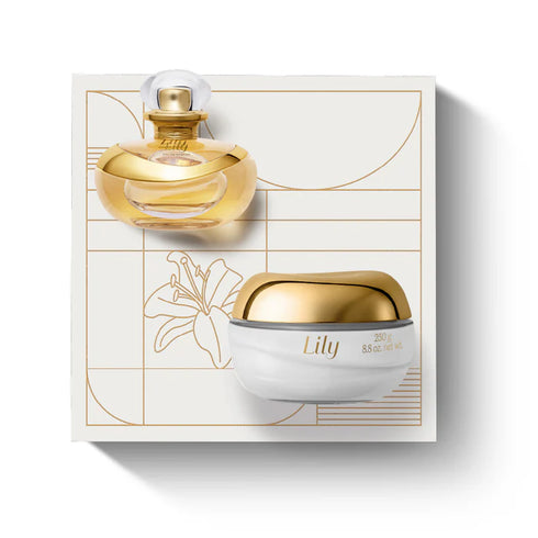 O Boticário Lily Kit: Eau De Parfum 75ml + Satin Cream Body Deodorant 250g