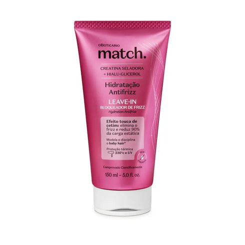 O Boticário Match Hidratação Antifrizz Leave-In 150ml