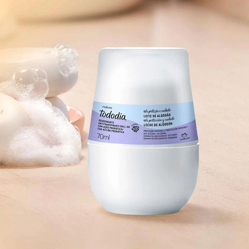 Natura Tododia Leite de Algodão Roll-On Antiperspirant Deodorant, 70ml