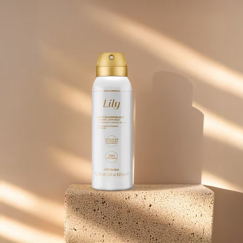 O Boticário Lily Antiperspirant Deodorant Aerosol 75g / 125ml