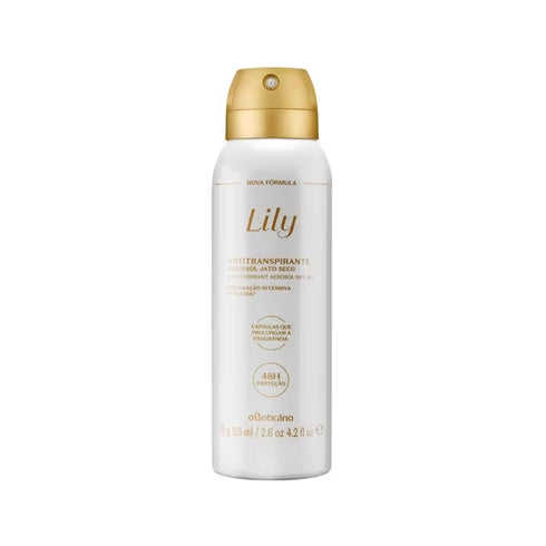 O Boticário Lily Antiperspirant Deodorant Aerosol 75g / 125ml