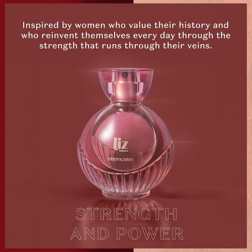 O Boticário Liz Intenso Eau de Toilette Fragrance for Women, Amber Woody Intense