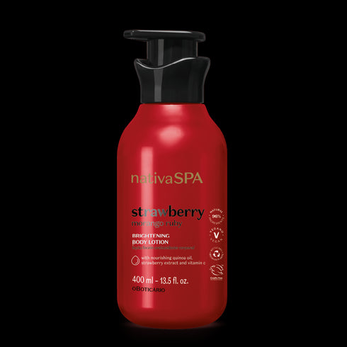 O Boticário Nativa Spa Strawberry Ruby Moisturizing Body Lotion 400ml