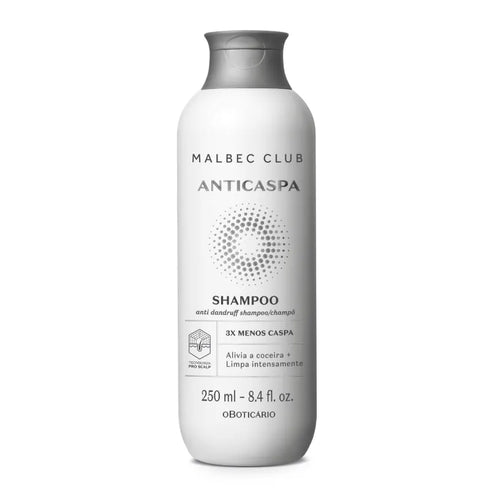 O Boticário Malbec Club Shampoo Anticaspa 2X 250ml