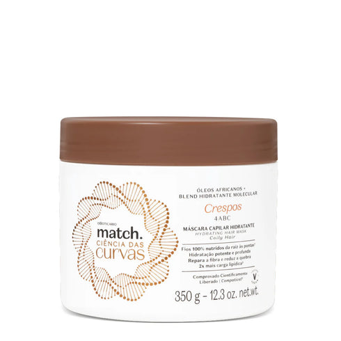 O Boticário Match Science of Curls Hydrating Hair Mask 350g