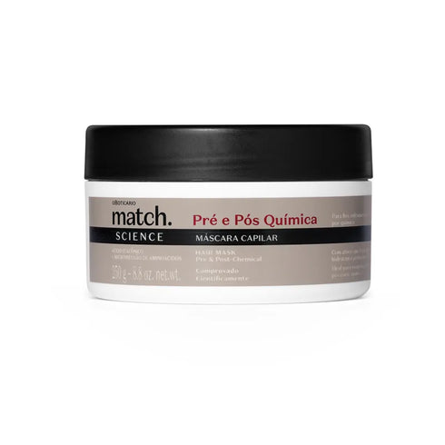 O Boticário Match Science Pre and Post-Chemical Hair Mask 250g