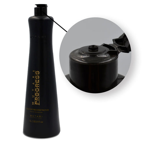 Mutari Progress Brazilian Keratin Hair Treatment Blow Dry Straightening Reconstructor 1L