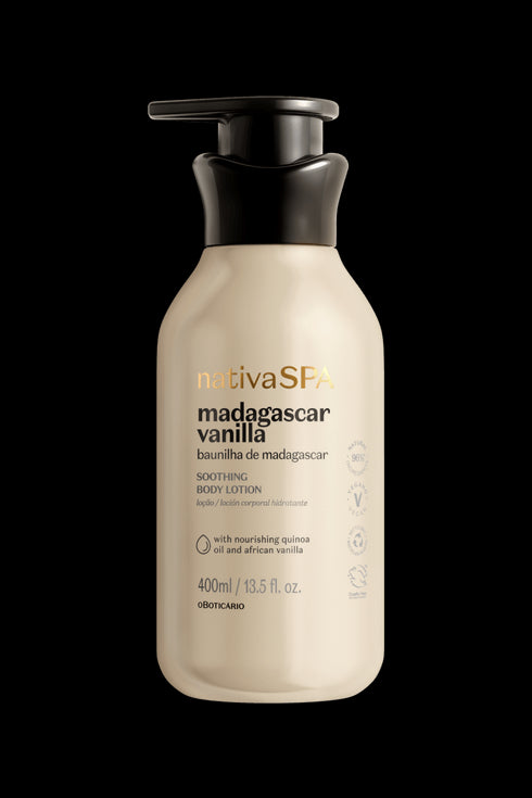 NATIVA SPA MADAGASCAR LOÇÃO CORPORAL SUAVIZANTE BAUNILHA