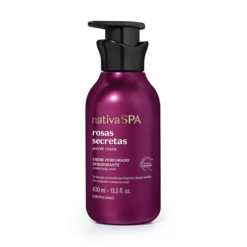 O Boticário Nativa SPA Rosas Secretas Perfumed Body Cream 400ml