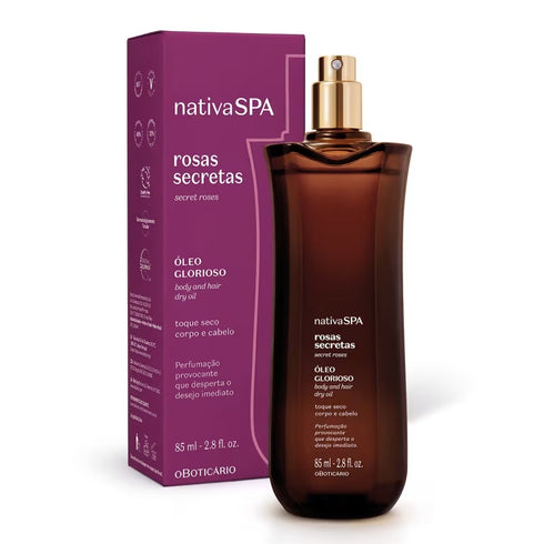 O Boticário Nativa SPA Rosas Secretas Glorioso Multifunctional Body and Hair Oil 85ml