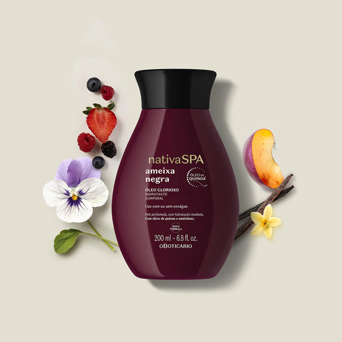 O Boticário Nativa Spa Black Plum Glorioso Body Oil 200ml - New
