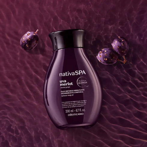 O Boticário Nativa Spa Merlot Grape Biphase Body Oil 200ml