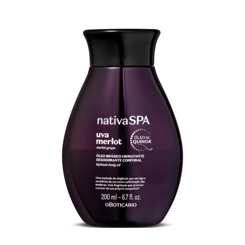 O Boticário Nativa Spa Merlot Grape Biphase Body Oil 200ml