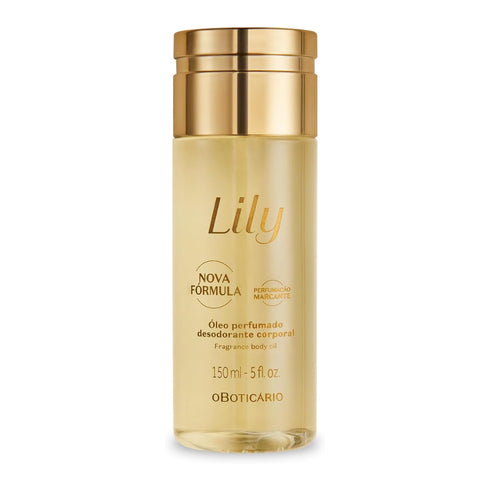 O Boticário Lily Gift Set - EDP 75ml - Satin Moisturiser 250g - Lily Perfumed Oil 150ml