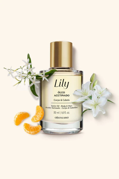 O Boticário Lily Multifunctional Satin Body and Hair Oil 50ml