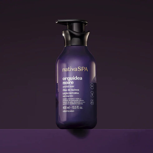 O Boticário Nativa SPA Orquídea Noire 400ml Nighttime Body Deodorant Lotion