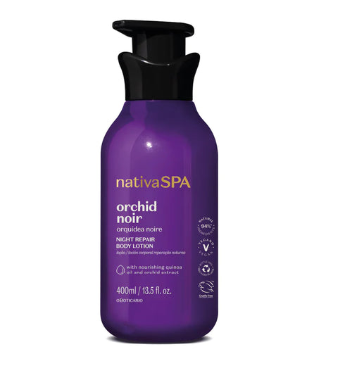 O Boticário Nativa SPA Orquídea Noire 400ml Nighttime Body Deodorant Lotion